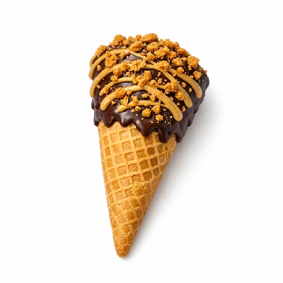 The Yard Milkshake Bar Cookie Butter Craze Sugar Cone Dipped in Chocolate