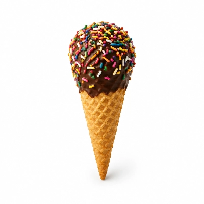 The Yard Milkshake Bar Cookie Butter Craze Sugar Cone Dipped in Chocolate and Sprinkles