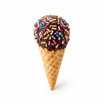 The Yard Milkshake Bar Cookie Craving Little Waffle Cone Dipped in Chocolate and Sprinkles