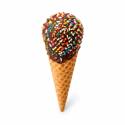 The Yard Milkshake Bar Cookie Craving Sugar Cone Dipped in Chocolate and Sprinkles