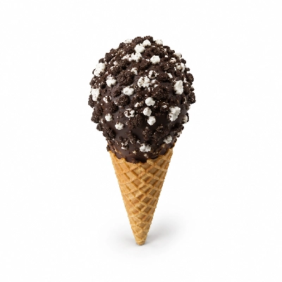 The Yard Milkshake Bar Cookies and Cream Little Waffle Cone Dipped in Chocolate and Sprinkles