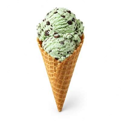The Yard Milkshake Bar Green Mint Chip Big Waffle Cone