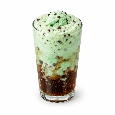 The Yard Milkshake Bar Green Mint Chip Coke Float