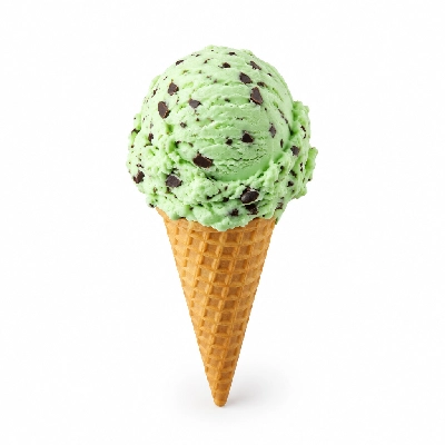 The Yard Milkshake Bar Green Mint Chip Sugar Cone