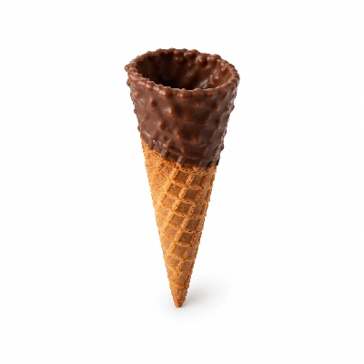 The Yard Milkshake Bar Heavenly Hazelnut Little Waffle Cone Dipped in Chocolate