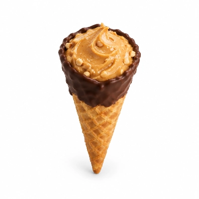 The Yard Milkshake Bar Honey Roasted Peanut Butter Little Waffle Cone Dipped in Chocolate