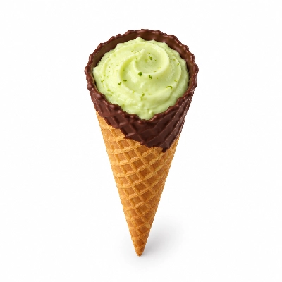The Yard Milkshake Bar Key Lime Pie Big Waffle Cone Dipped in Chocolate