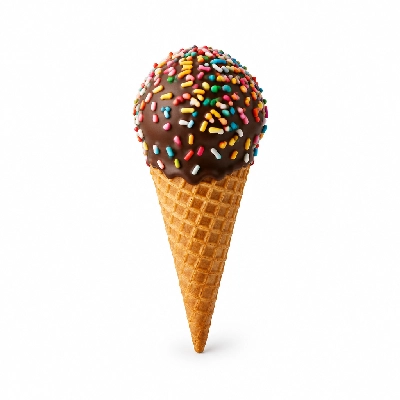 The Yard Milkshake Bar Key Lime Pie Sugar Cone Dipped in Chocolate and Sprinkles