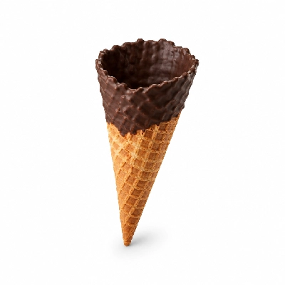 The Yard Milkshake Bar Lil Blue Panda Big Waffle Cone Dipped in Chocolate