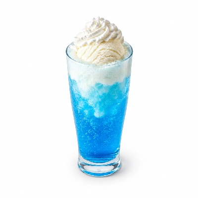 The Yard Milkshake Bar Lil Blue Panda Cream Soda Float