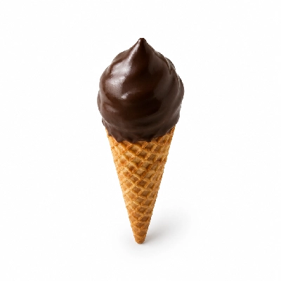 The Yard Milkshake Bar Lil Blue Panda Little Waffle Cone Dipped in Chocolate