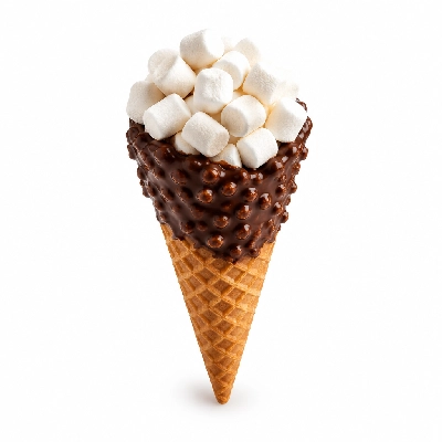 The Yard Milkshake Bar Marshmallow Overload Big Waffle Cone Dipped in Chocolate
