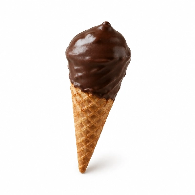 The Yard Milkshake Bar Midnight Caramel River Little Waffle Cone Dipped in Chocolate