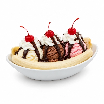 The Yard Milkshake Bar Old School Banana Split Sundae