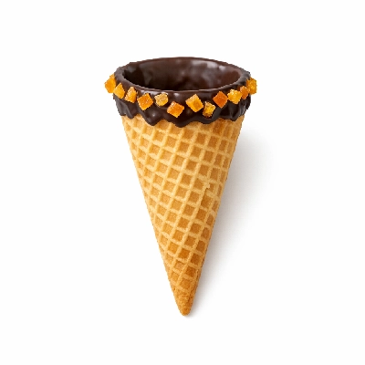 The Yard Milkshake Bar Orange Blossom Little Waffle Cone Dipped in Chocolate