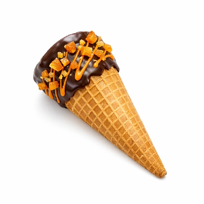 The Yard Milkshake Bar Orange Blossom Sugar Cone Dipped in Chocolate