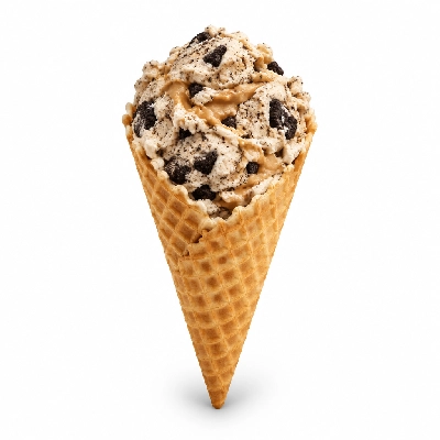 The Yard Milkshake Bar Peanut Butter Cookies and Cream Big Waffle Cone