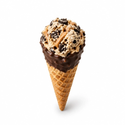 The Yard Milkshake Bar Peanut Butter Cookies and Cream Little Waffle Cone Dipped in Chocolate