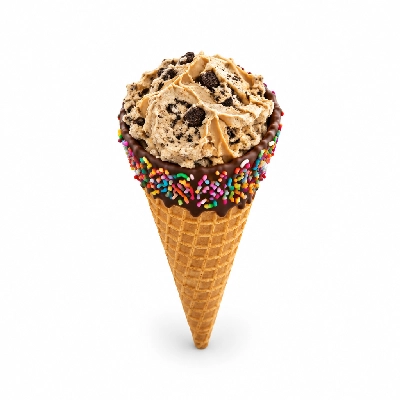 The Yard Milkshake Bar Peanut Butter Cookies and Cream Little Waffle Cone Dipped in Chocolate and Sprinkles