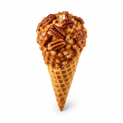 The Yard Milkshake Bar Praline Pecan Big Waffle Cone