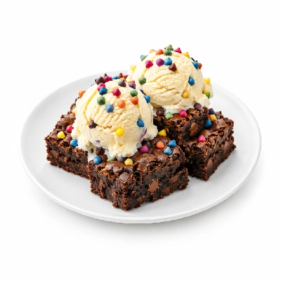 The Yard Milkshake Bar Rainbow Chip Brownie Ice Cream Specialty Bowl