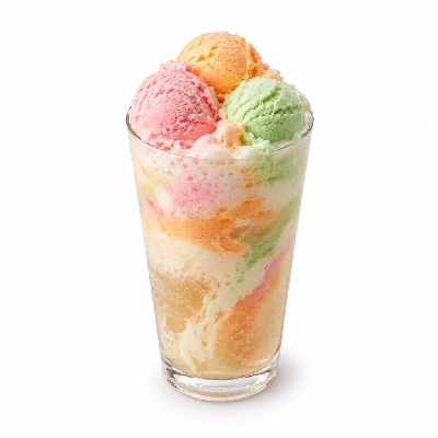 The Yard Milkshake Bar Rainbow Sherbet Cream Soda Float