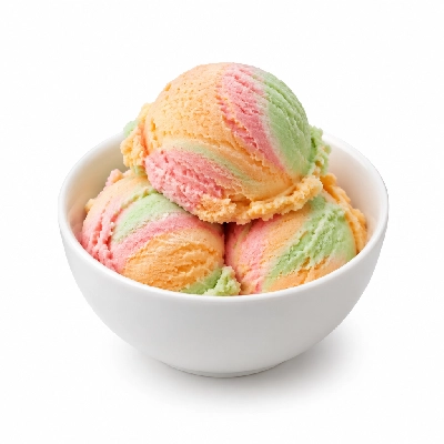 The Yard Milkshake Bar Rainbow Sherbet Ice Cream 12 Oz Bowl
