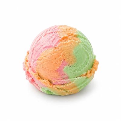 The Yard Milkshake Bar Rainbow Sherbet Ice Cream 4 Oz Bowl