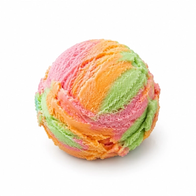 The Yard Milkshake Bar Rainbow Sherbet Ice Cream 8 Oz Bowl