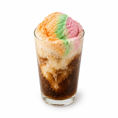 The Yard Milkshake Bar Rainbow Sherbet Root Beer Float