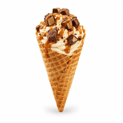 The Yard Milkshake Bar Salty Caramel Truffle Big Waffle Cone