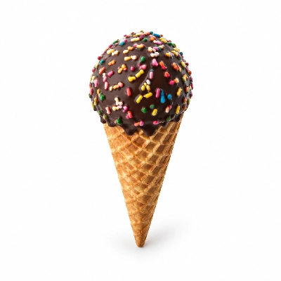 The Yard Milkshake Bar Salty Caramel Truffle Little Waffle Cone Dipped in Chocolate and Sprinkles
