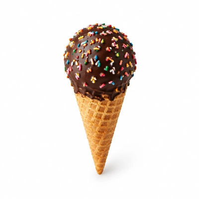 The Yard Milkshake Bar Salty Caramel Truffle Sugar Cone Dipped in Chocolate and Sprinkles