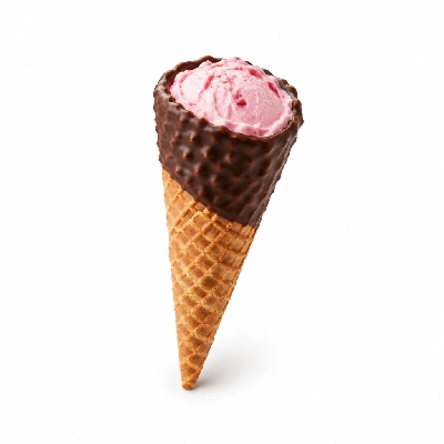 The Yard Milkshake Bar Strawberry Cheesecake Sugar Cone Dipped in Chocolate