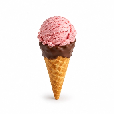 The Yard Milkshake Bar Strawberry Little Waffle Cone Dipped in Chocolate