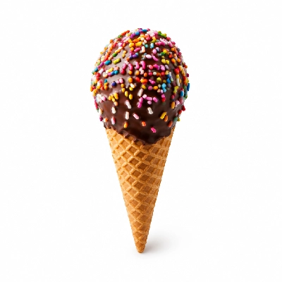 The Yard Milkshake Bar Sugar Cone Dipped in Chocolate and Sprinkles