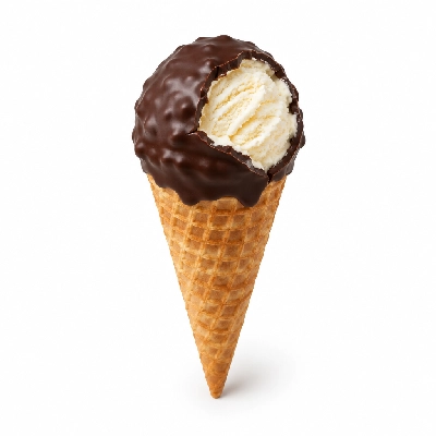 The Yard Milkshake Bar Vanilla Big Waffle Cone Dipped in Chocolate