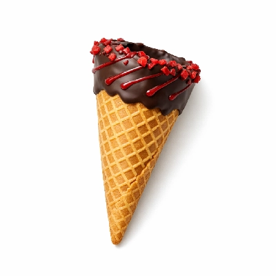 The Yard Milkshake Bar Whitehouse Cherry Big Waffle Cone Dipped in Chocolate