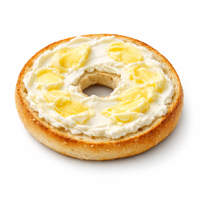 Tim Hortons Bagel with Cream Cheese and Butter