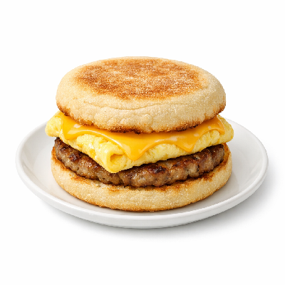 Tim Hortons Breakfast English Muffin Sausage Egg Cheese