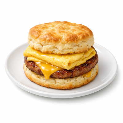 Tim Hortons Smoked Sausage Egg and Cheese Biscuit