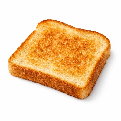 Toasted white bread