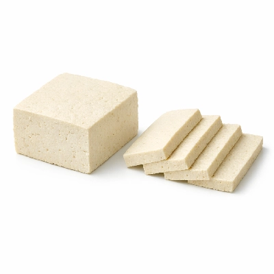 Tofu regular made with calcium sulfate