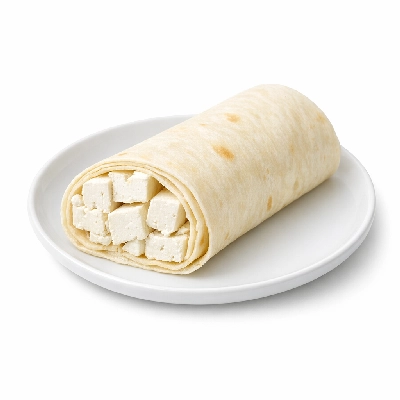 Tofu Wrap & Strawberries