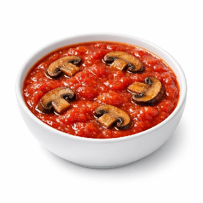 Tomato products canned sauce with mushrooms