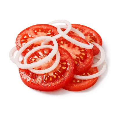 Tomato Slices with Onion