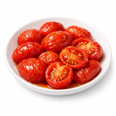 Tomatoes red ripe cooked