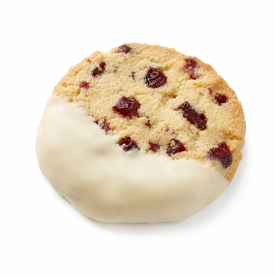 Tree of Life UK Fudges Cranberry Biscuits Dipped in White Chocolate