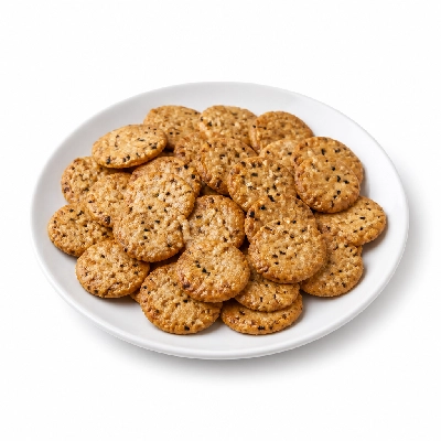 Tree of Life UK International Wakama Mini Brown Rice Crackers Sesame