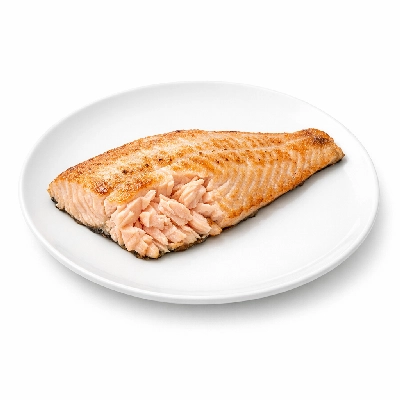 Trout cooked dry heat